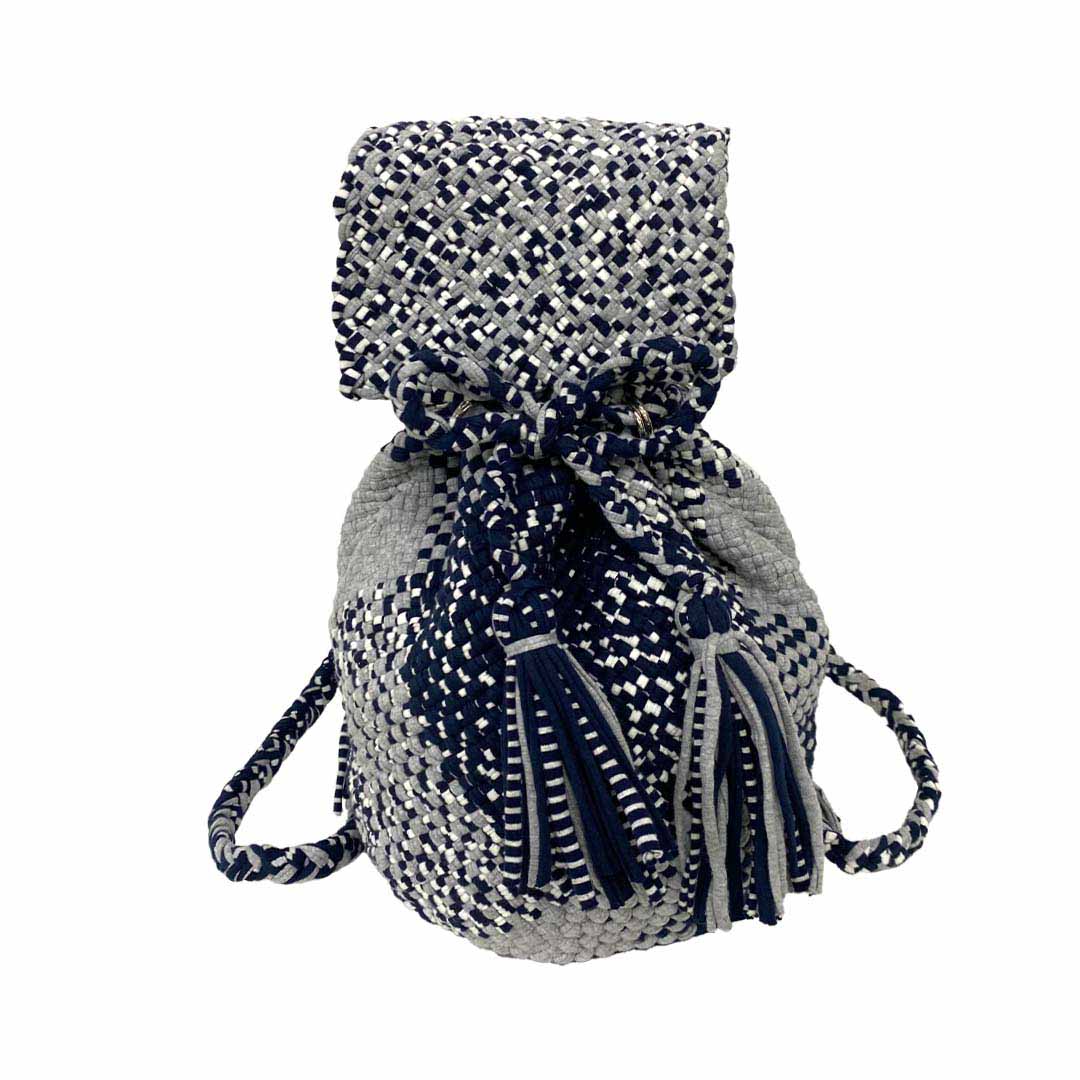 Image of Backpack Navy Grey Color Premium Collection | Shoulder carry