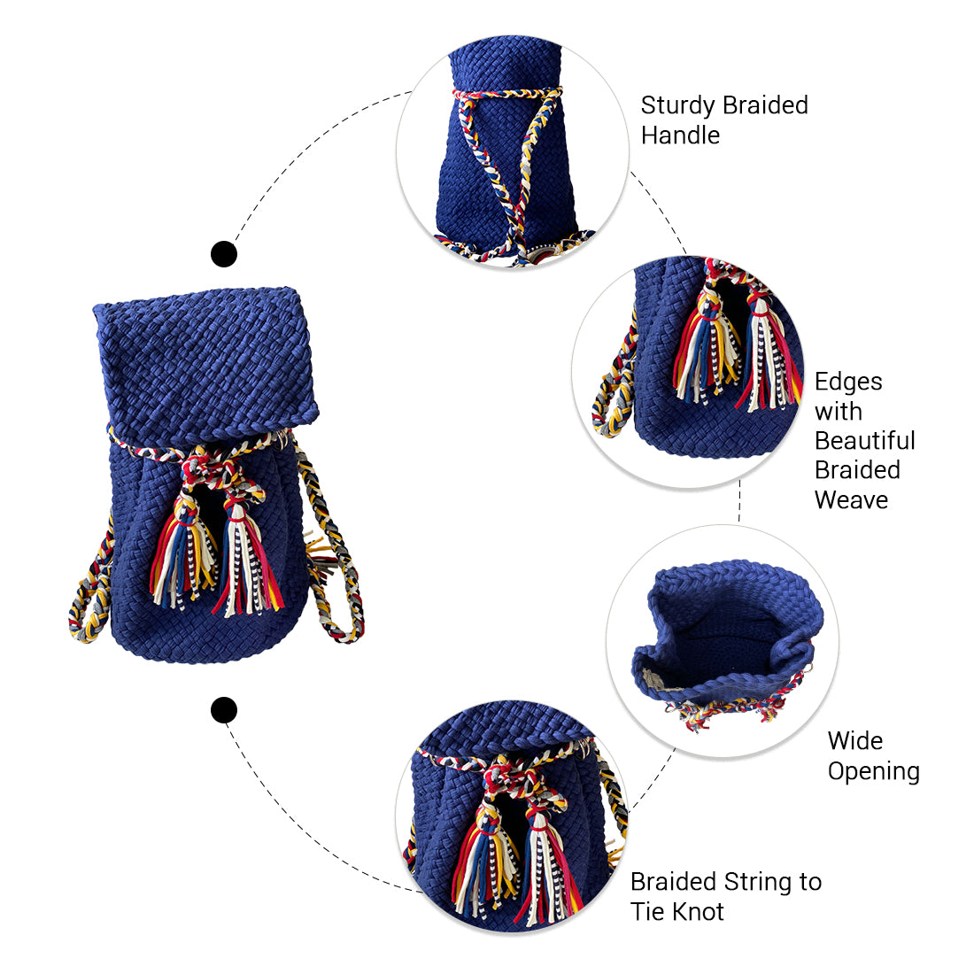 Image of Backpack Dark Blue Color Classic Collection | Shoulder carry