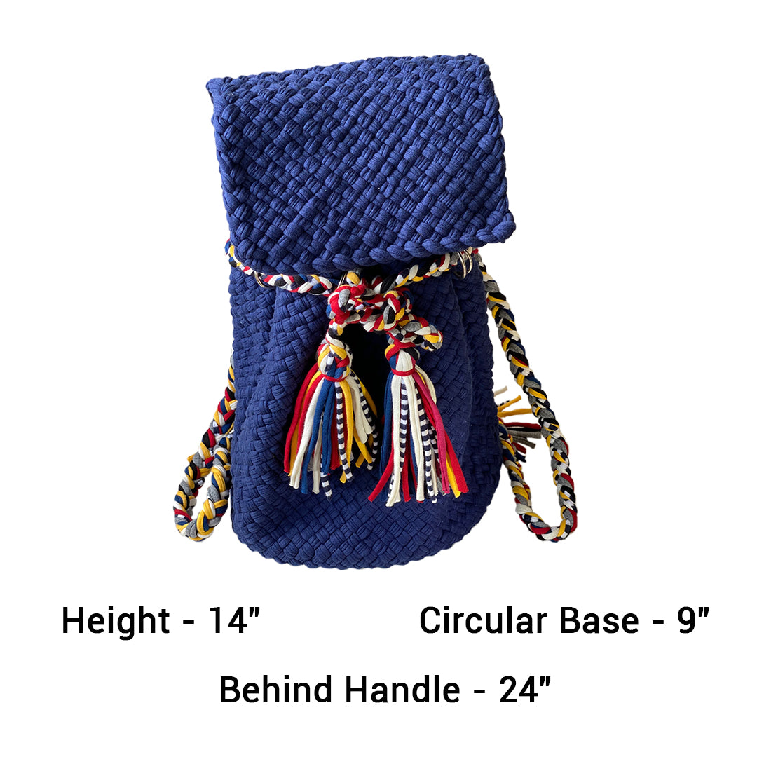 Image of Backpack Dark Blue Color Classic Collection | Shoulder carry