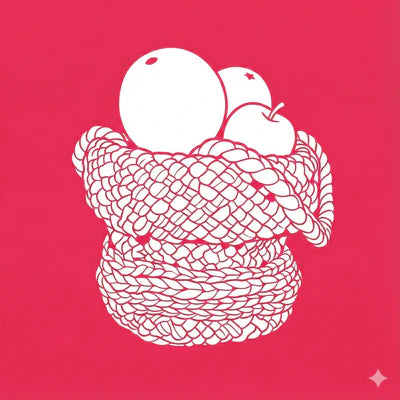 Round Roll up Basket