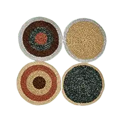 Set Of Four Placemats Round