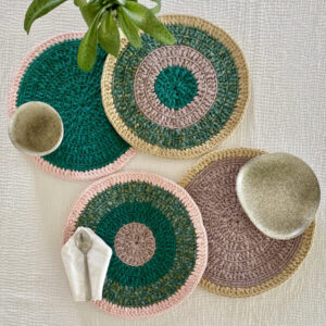 Set of 4 Round Placemats
